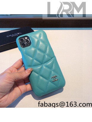 Chanel Leather iPhone Case Green 2022 42