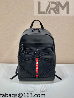 Prada Men's Technical Fabric Backpack  2VZ085 Black 2022