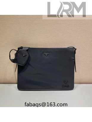  Prada Men's Re-Nylon Shoulder Bag 2VH121 Black 2023 