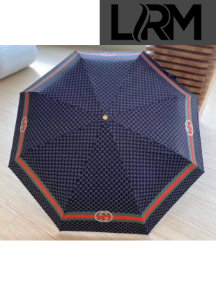 Gucci  Gg Logo umbrella for sun & rain navy blue