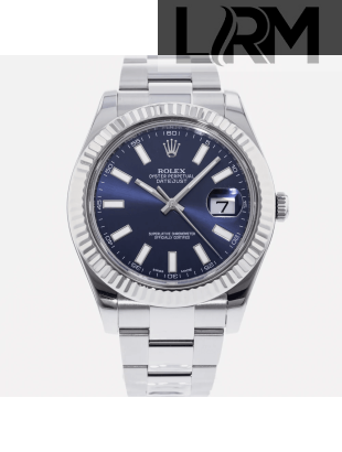 SUPER QUALITY – Rolex Datejust II 116334 – Men: Dial Color – Blue, Bracelet - Stainless Steel, Case Size – 41mm, Max. Wrist Size - 7 inches