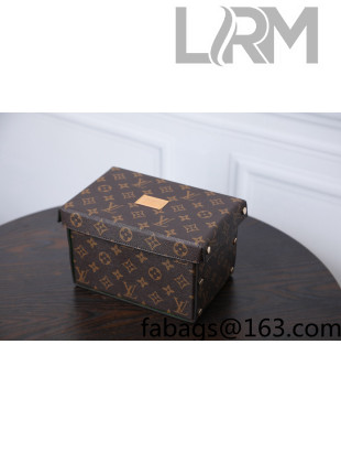 Louis Vuitton Monogram Canvas and Gained Leather Box 2022 040287