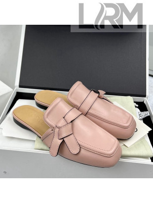 Loewe Gate Calfskin Flat Mules Pink 2022 032865