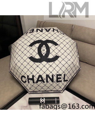 Chanel CC Umbrella White/Black 2022 45