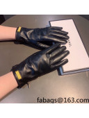 Chanel Lambskin and Cashmere Gloves Black 2021 122145