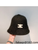 Celine Knit Bucket Hat Black 2021 122103