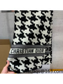 Dior Houndstooth Cashmere Scarf 30x180cn White/Black 2021 