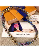 Louis Vuitton Chain Links Patches Necklace 2021 52