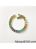 Louis Vuitton NBA Chain Links Patches Bracelet Blue 2021 43