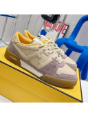 Fendi Match Low-tops Sneakers Beige/Grey 2021 