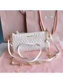 Miu Miu Miv Miv Matelasse Nappa Leather Mini Bag 5BH215 White 2022