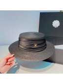 Celine Straw Hat Black 2022 033148