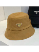 Prada Wool Blend Bucket Hat Camel Brown 2021