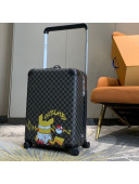 Louis Vuitton Pikachu Horizon 55 Luggage Travel Bag in Black Damier Canvas 2021