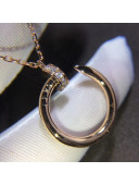 Cartier Pink Gold Nologo Juste un Clou Necklace with Diamonds 04