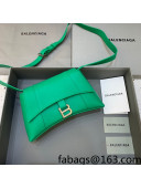 Balenciaga Hourglass Sling Back Small Bag in Smooth Leather Bright Green 2021 180609