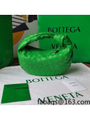 Bottega Veneta Mini BV Jodie Hobo Bag in Woven Lambskin Grass Green 2021