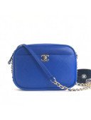 Chanel Lambskin Casual Trip Medium Camera Case Bag AS0140 Royal Blue 2021