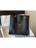 Chanel Calfskin Medium Shopping Bag AS2753 Black 2021 TOP