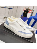 Chanel White Canvas Sneakers Blue 2022 62