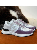 Chanel Fabric & Suede Sneakers G38299 Purple 2022 032507