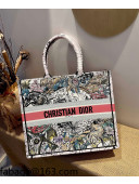 Dior Large Book Tote Bag in Multicolor Constellation Embroidery 2021 120163