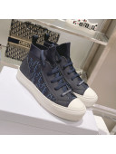 Dior Walk'n'Dior Sneakers in Deep Blue Oblique Technical Mesh 2021 52