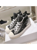 Dior Walk'n'Dior Sneakers in Fur-Effect Knit Printed with Grey Multicolor Mizza Pattern 2021