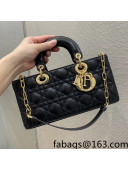 Dior Lady D-Joy Bag in Cannage Lambskin Black 2022 M933