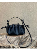 Fendi Pomodorino Leather Mini Bag Black 2022 8532