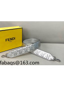 Fendi Strap You FF Leather Shoulder Strap Silver 2022