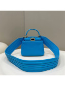 Fendi Peekaboo Iconic XS Bag in Soft Lambskin Blue 2022 8328 