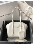 Givenchy Antigona Lock Mini Bag in Box Leather White 2021