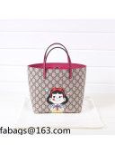 Gucci Children's GG Canvas Tote Bag with Girl Print 410812 Fuchsia 2022 15