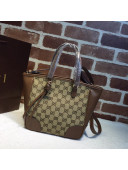 Gucci GG Canvas Mini Tote Bag 353121 Brown 2022 