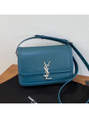 Saint Laurent Solferino Medium Satchel in Box Calfskin 6343056 Green 2020