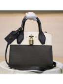 Louis Vuitton City Steamer Mini Top Handle Bag M53804 Black/White/Khaki Green 2019