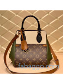 Louis Vuitton Fold Tote Bag PM M45388 Cream White/Green/Black 2020