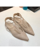 Dior Suede Mesh Ballerinas Beige 2021