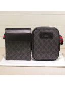 Gucci GG Supreme Two-Pouch Belt Bag 50956 Black 2019