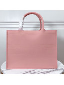 Dior Small Book Tote in Pink Calfskin 2020