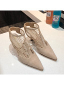 Dior Suede Mesh Pumps 7.5cm Beige 2021