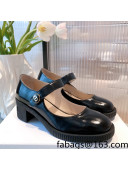 Dior D-Doll Shiny Calfskin Mary Jane Pumps Black 02 2021