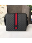 Gucci Men's GG Supreme Messenger Shoulder Bag 475432 Black 2019