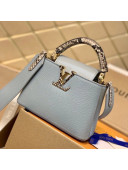 Louis Vuitton Capucines Mini with Snakeskin Charm M55920 Blue 2020