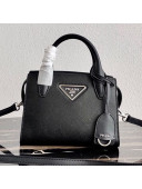 Prada Saffiano Leather Top Handle Bag 1BA269 Black 2020