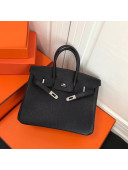 Hermes Togo Leather Birkin 25cm Bag Black(Gold/Silver Hardware)