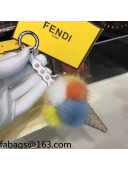 Fendi Ice Cream Bag Charm and Key Holder Grey 2021