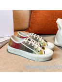 Dior Walk'n'Dior Sneakers in Multicolor Striped Cotton 2020