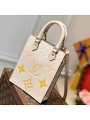 Louis Vuitton Gradient Monogram Leather Petit Sac Plat  Mini Bucket M80449 Saffron Yellow 2021